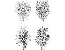Four Bunches of Flowers - Design Image Souce