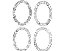 Four Oval Flower Frames - Design Image Source