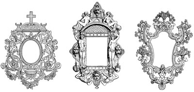 Three Decorative Vintage Frames - Design Image Source