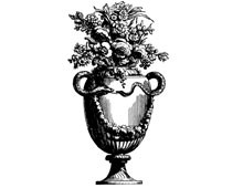 Clipart of Flowers in a Vase