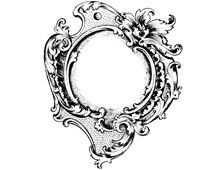 Round Frame with Leaves and Flourishes - Design Image Source